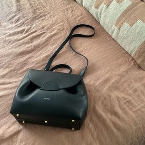 POLENE Number One black leather bag